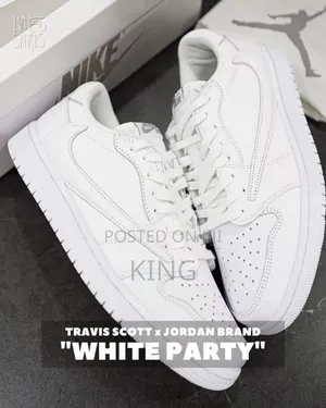 Travis Scott Jordan 1 Low White Party