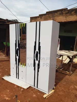5feet Wardrobe White and Black