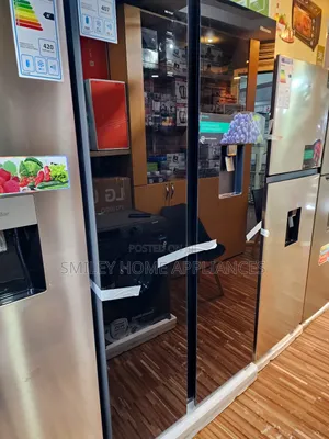670ltrs Black Mirror Hisense Fridge Side by Side