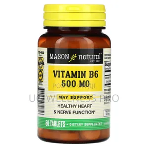 Mason Natural, Vitamin B6, 500 Mg, 60 Tablets