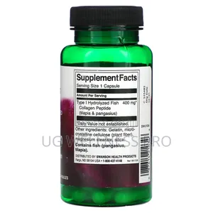 Swanson, Marine Collagen, 400 Mg, 60 Capsules