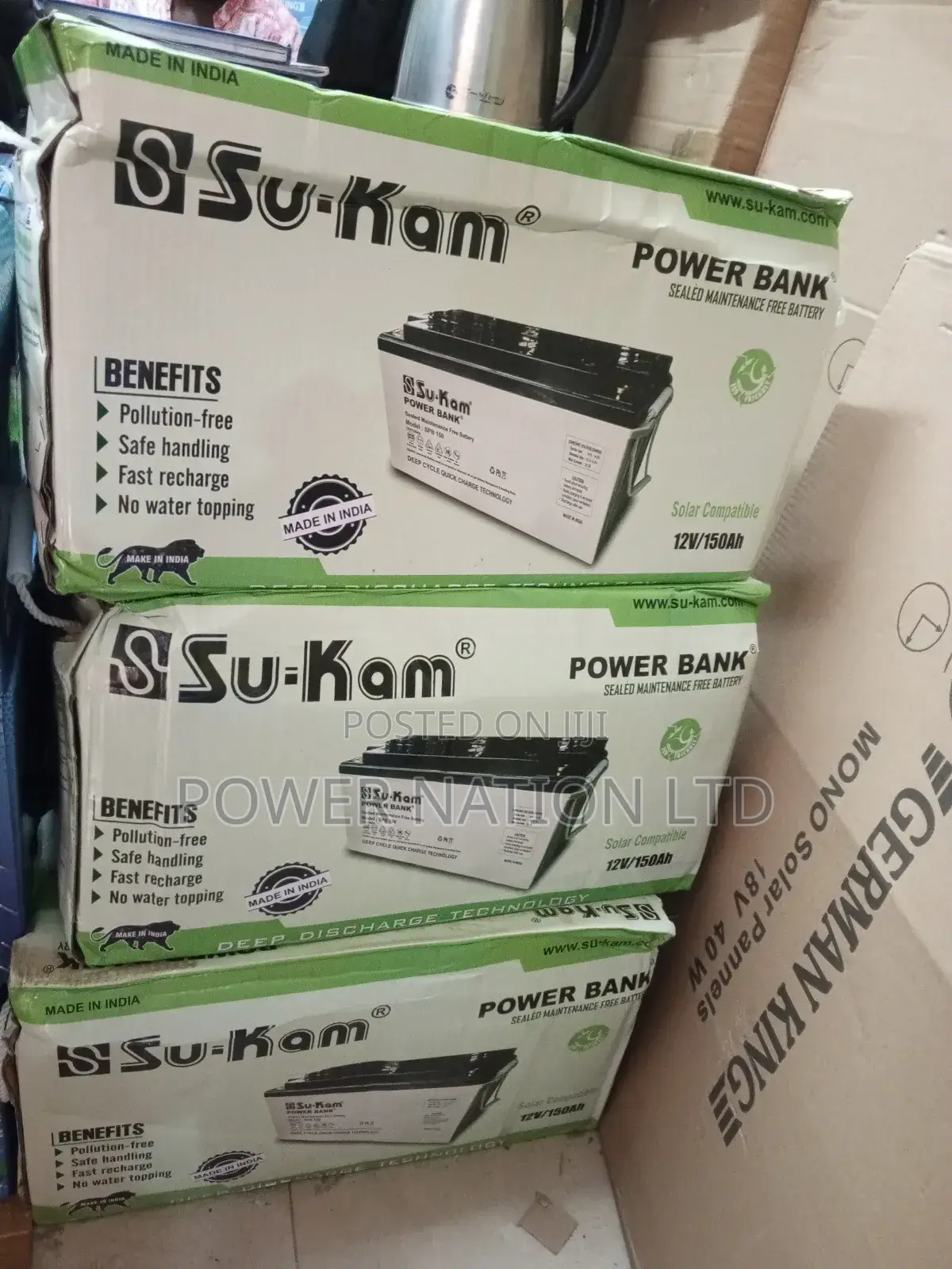 100ah Sukam Gel Battery Made in India