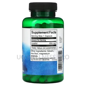 Swanson, Inositol, 650 Mg, 100 Capsules