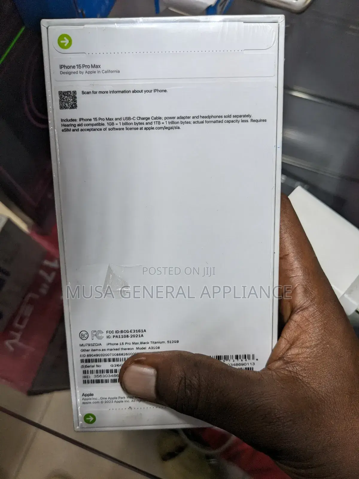New Apple iPhone 15 Pro Max 512 GB Black