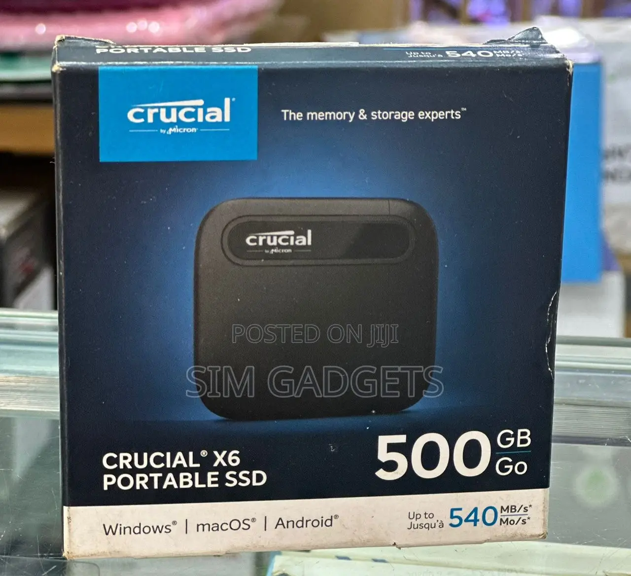 500gb SSD External SSD Crucial.