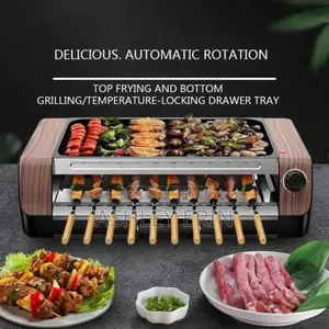 Electric BBQ Grill With Automatic Rotation
