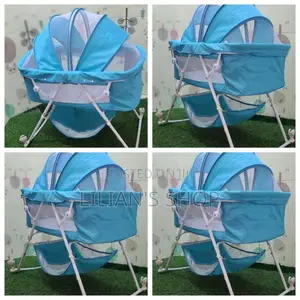 Multifunction Baby Cradle Bed With 4 Wheels