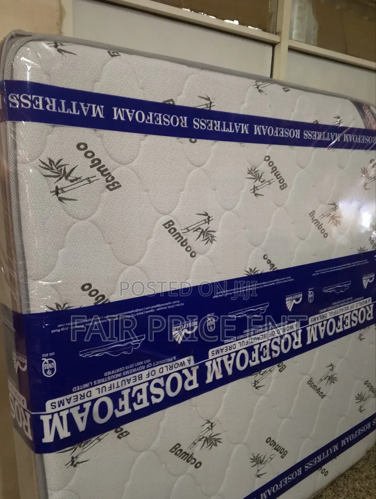 Double Layer Spring Mattress. 6x6 X 12inches.( White)