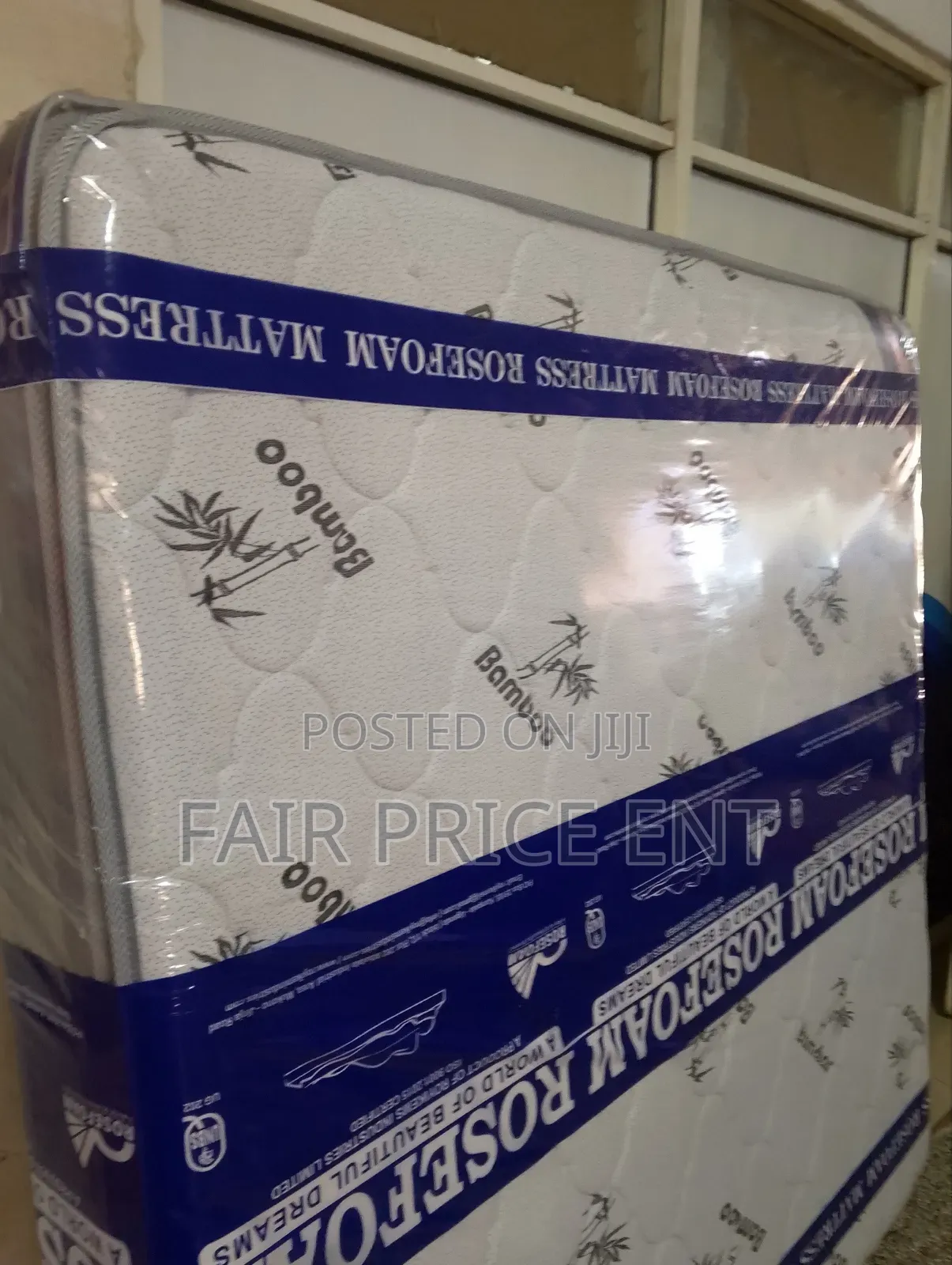 Double Layer Spring Mattress. 6x6 X 12inches.( White)