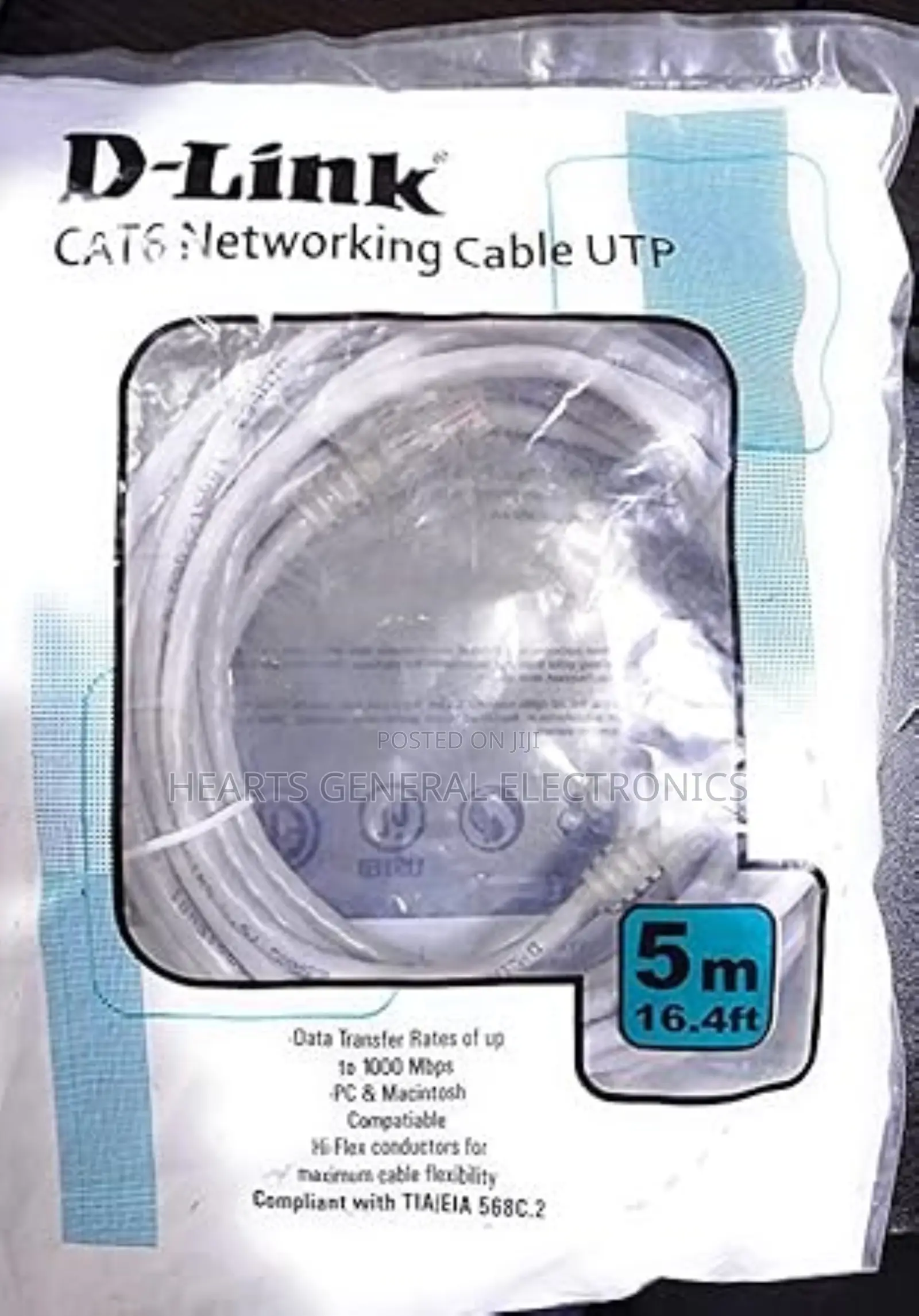 D-Link Cat6 Patch Cord 5m