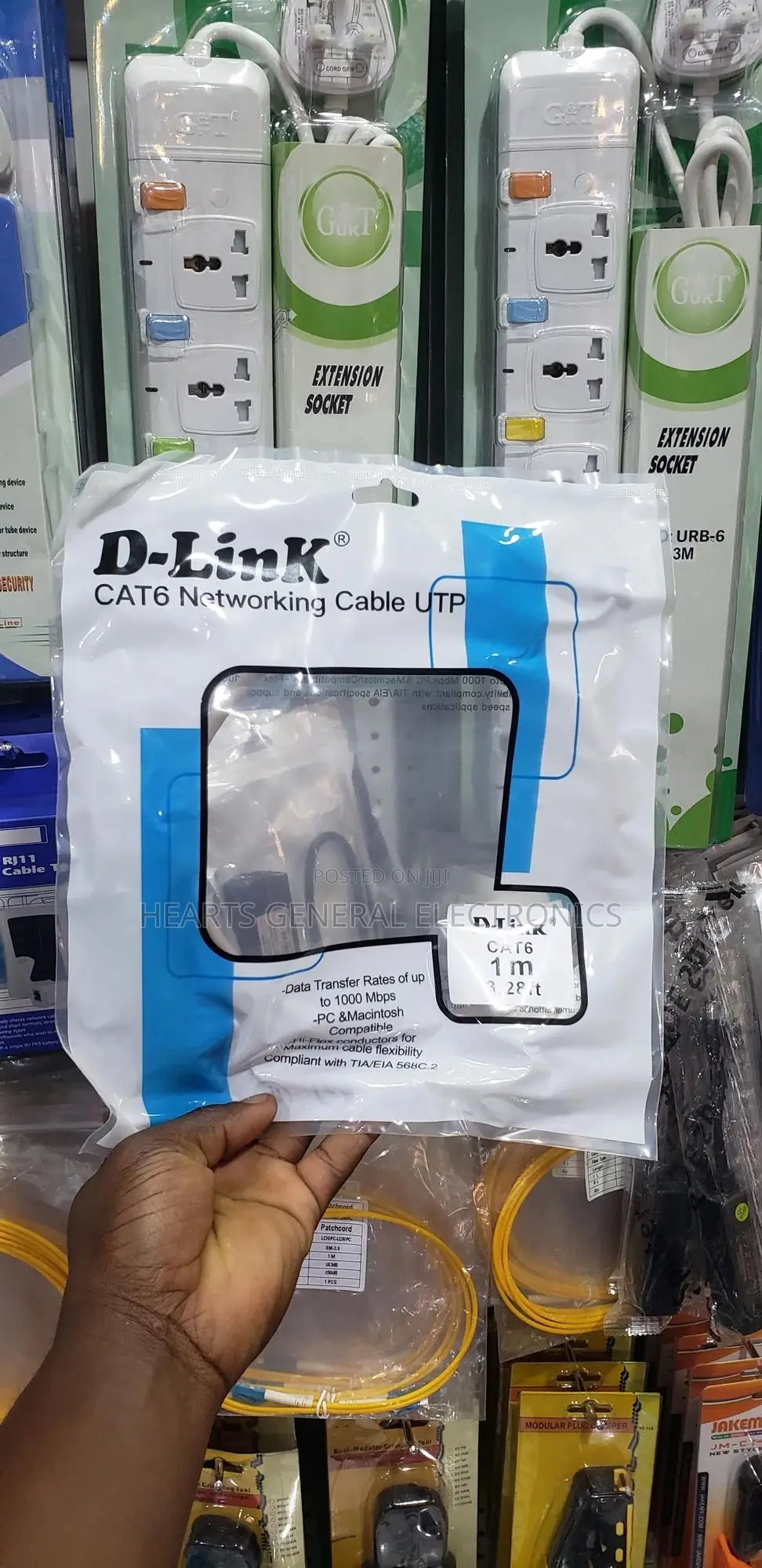 D-Link Cat6 Patch Cord 1m