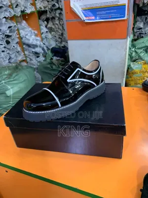 Factual Deep Black Leather Loafers