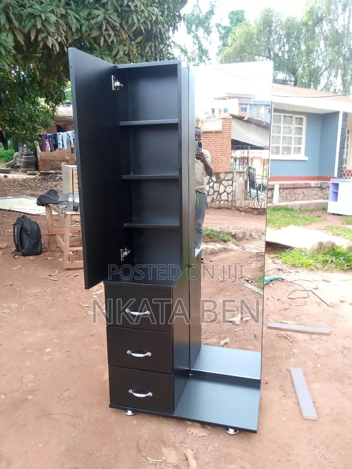 Black Long Dressing Mirror