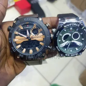 Naviforce Genuine Leather Strap Watches
