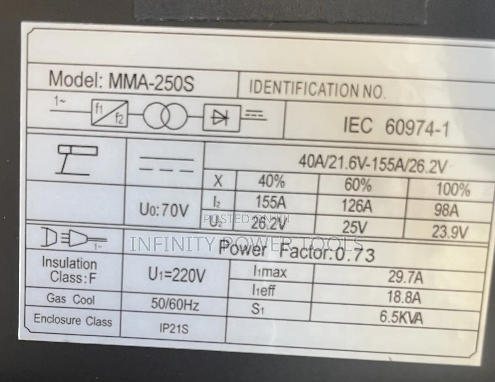 Edon Welder MMA-250S