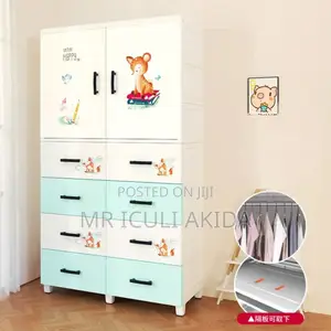 5layer Kids Bedroom Plastic Wardrobe Storage Box Drawer