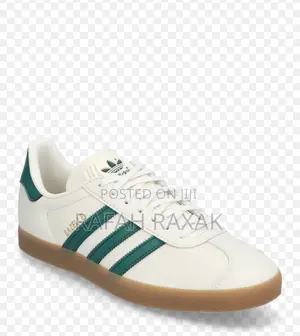 Adidas Gazelle Cream/Green Gum Sole Sneakers