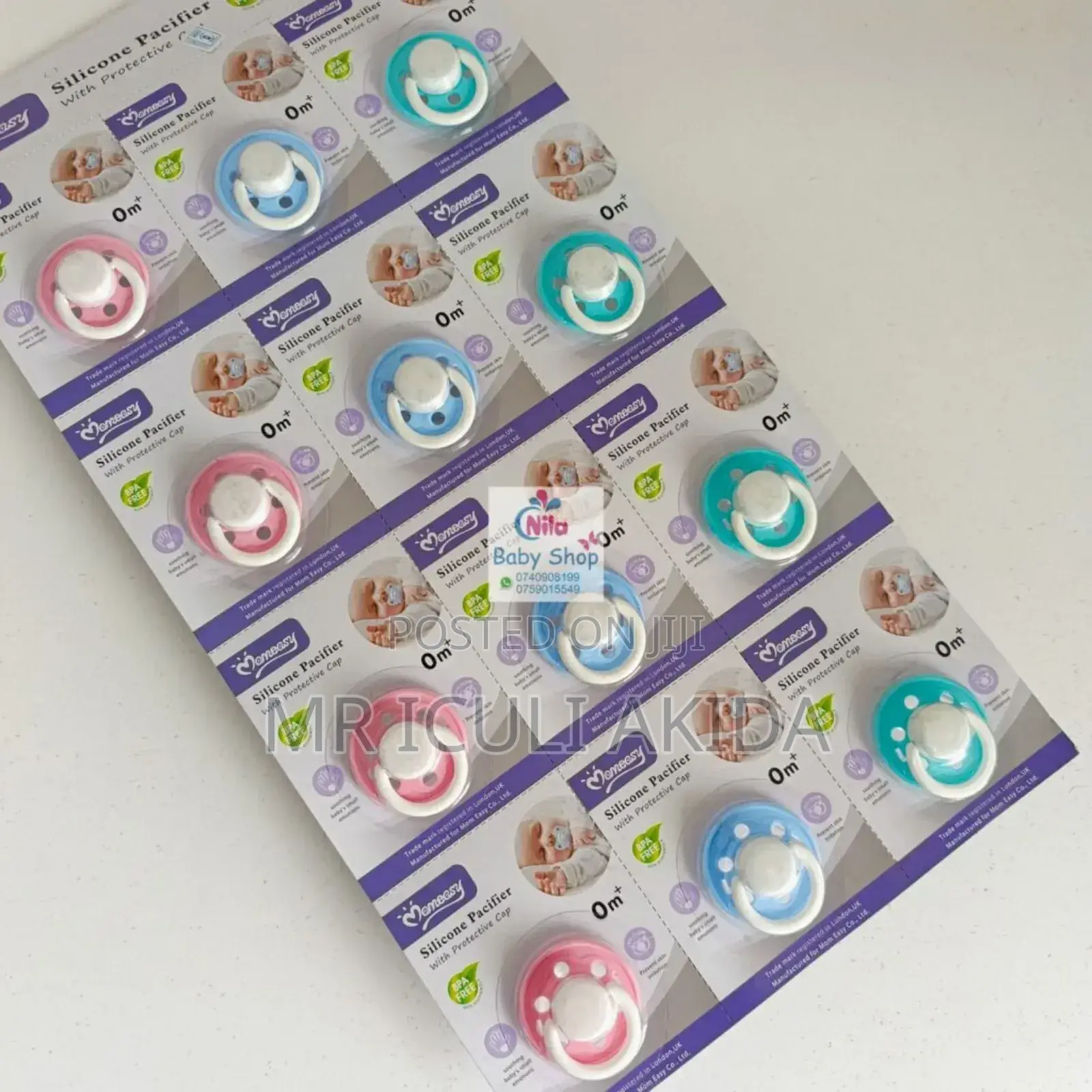 Momeasy Baby Silicone Pacifier With Protective Cap