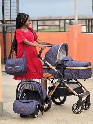 Baby Bassinet Stroller Set With Carry Coat and Diaper Bag