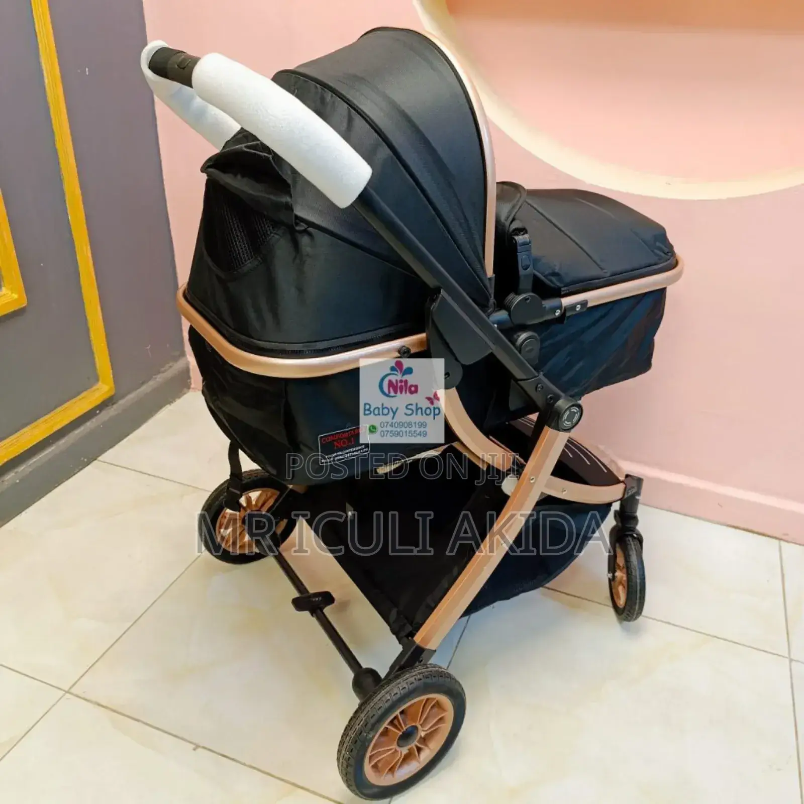 Comfy Lightweight Baby Stroller With Bassinet