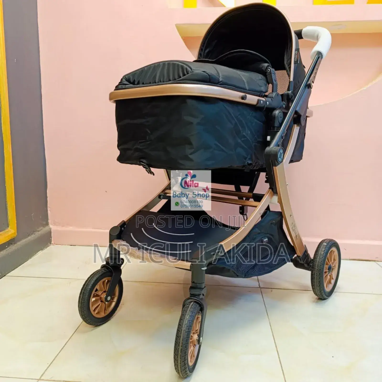 Comfy Lightweight Baby Stroller With Bassinet