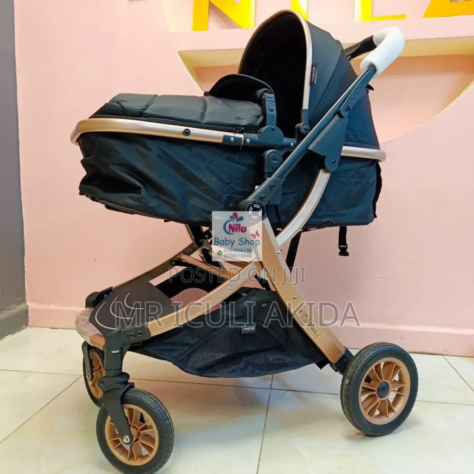 Comfy Lightweight Baby Stroller With Bassinet