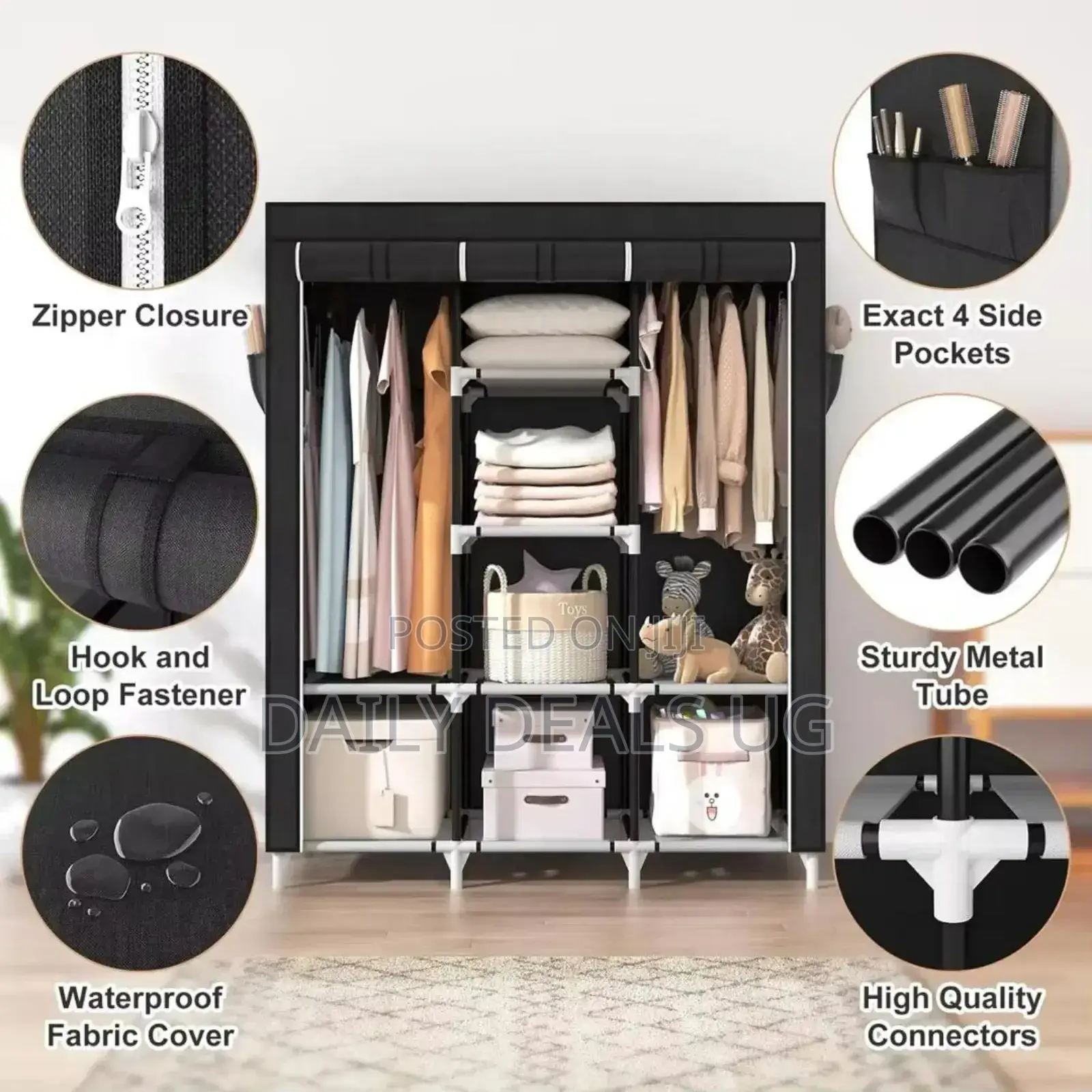 3 Column Clothes Rack