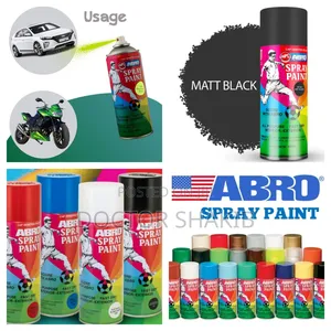 ABRO Quick Dry Multipurpose Color Spray Paint Can for Cars