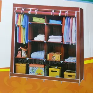 4 Collum Metallic Frame Wardrobe