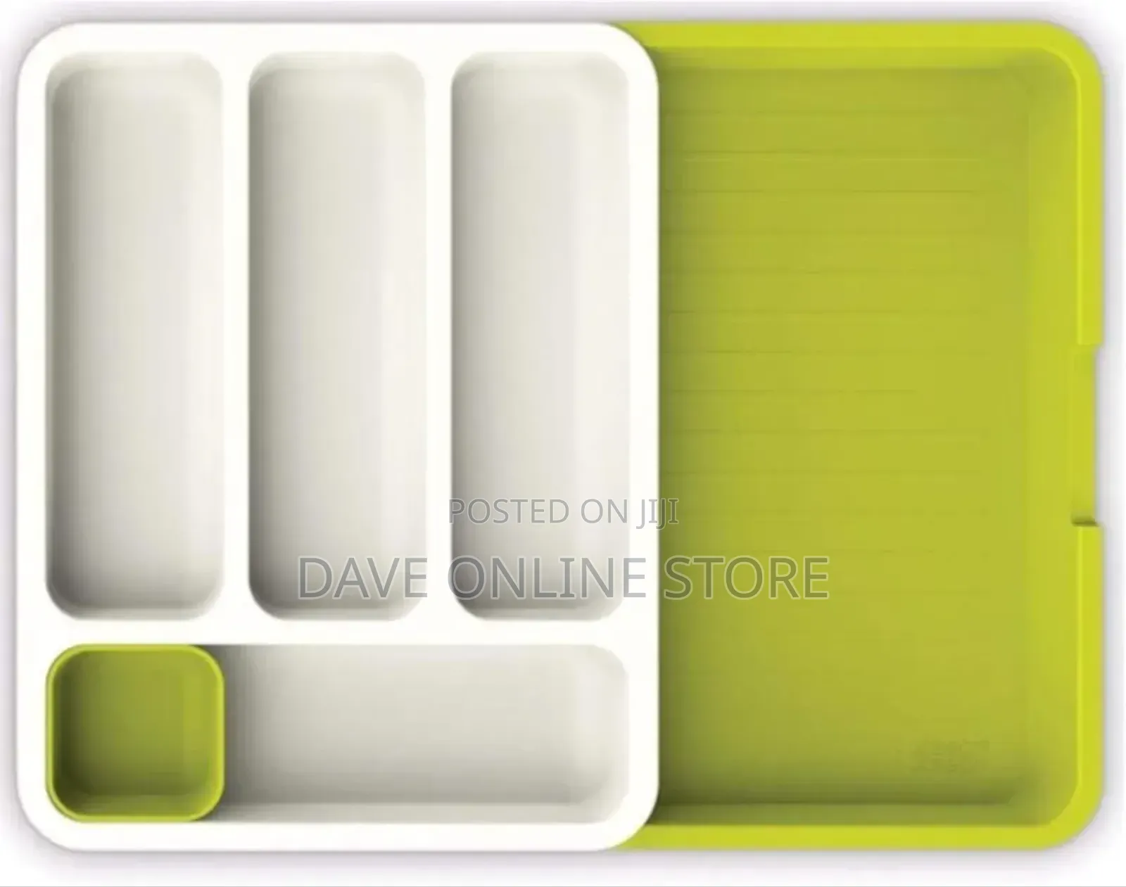 Drawer Store Organizer Expandable Cutlery Tray- Green