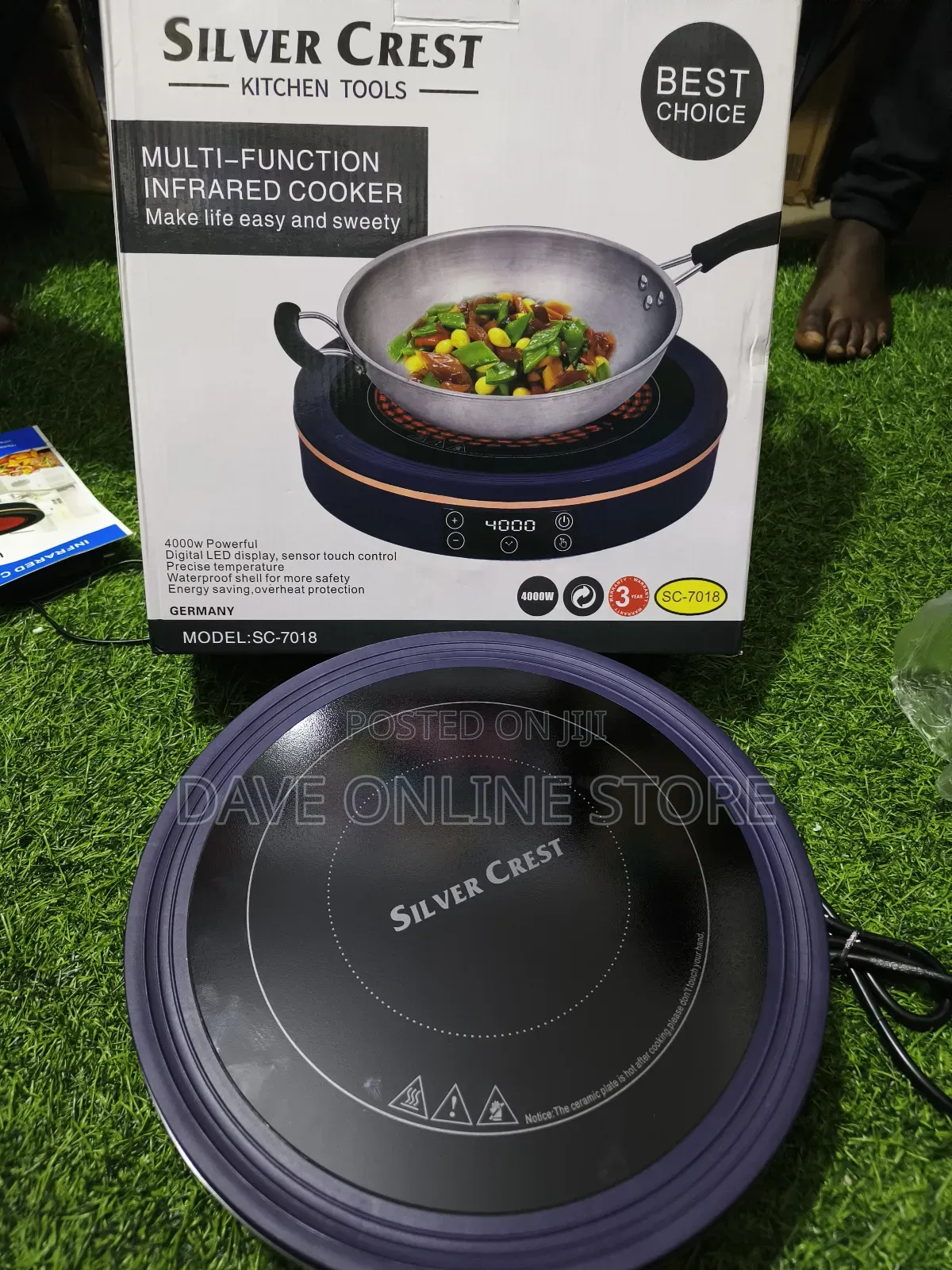 Silver-Crest Round Multifunctional Infrared Cooker 4000w