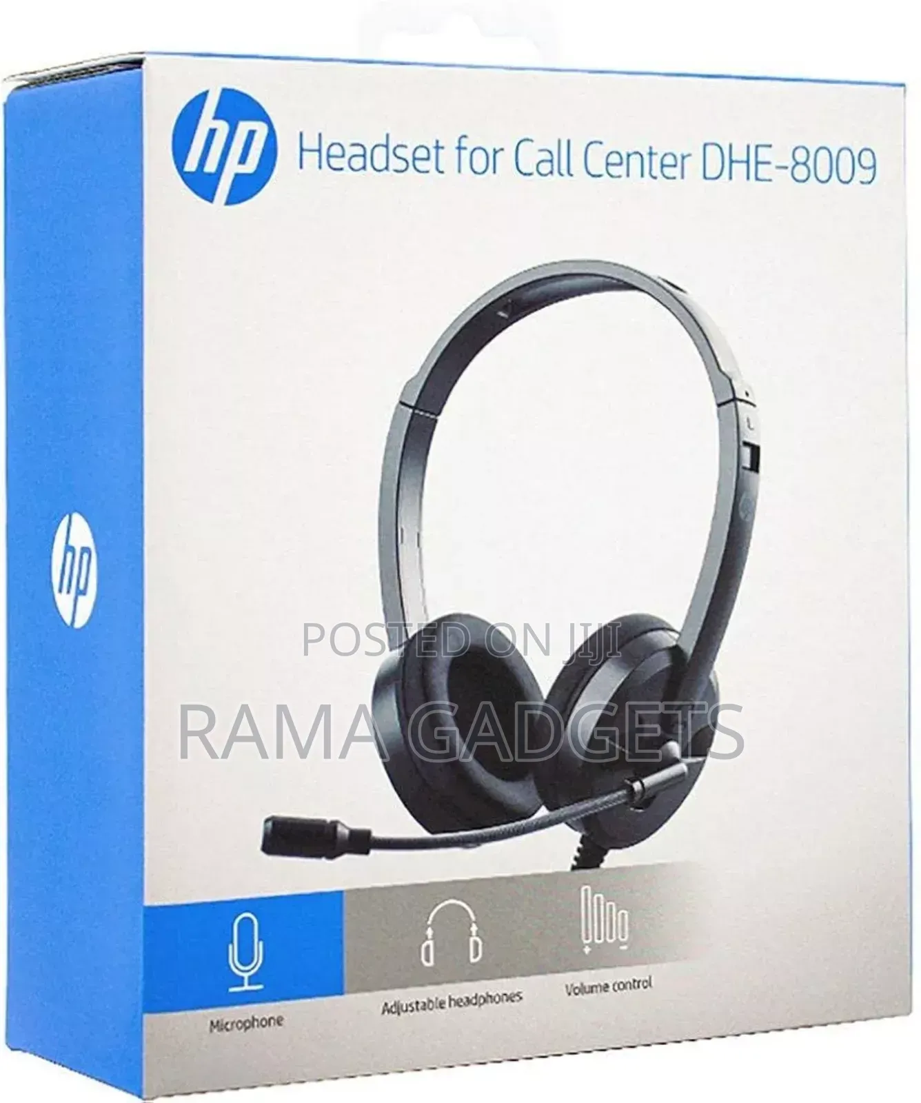 HP DHE-8009 Gaming Stereo Headphone With Mic, Black,