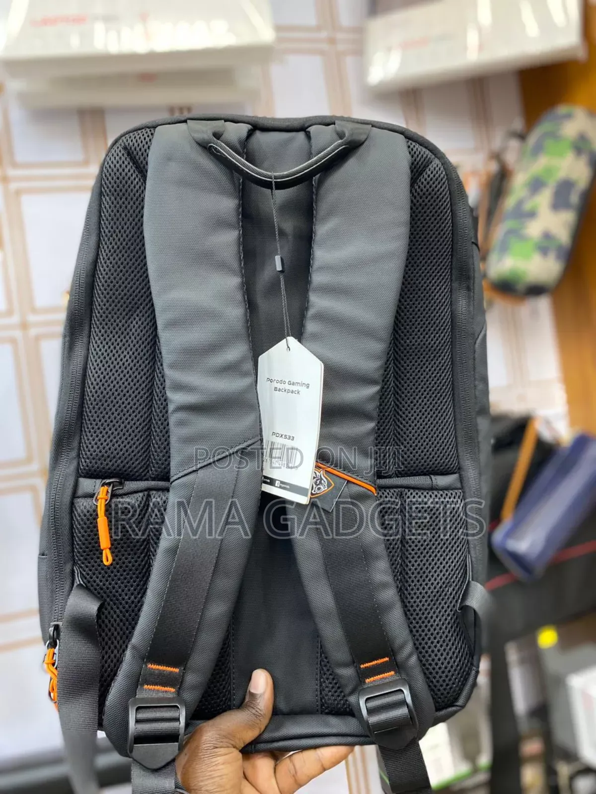 Porodo Gaming Water-Resistant PU Laptop Backpack