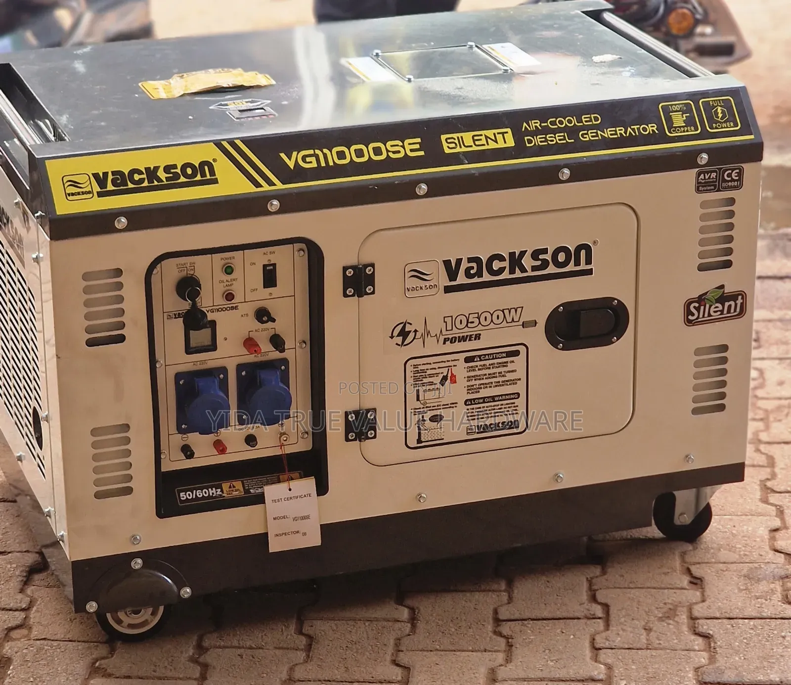 Generator 10.5 Kva Vackson Brand