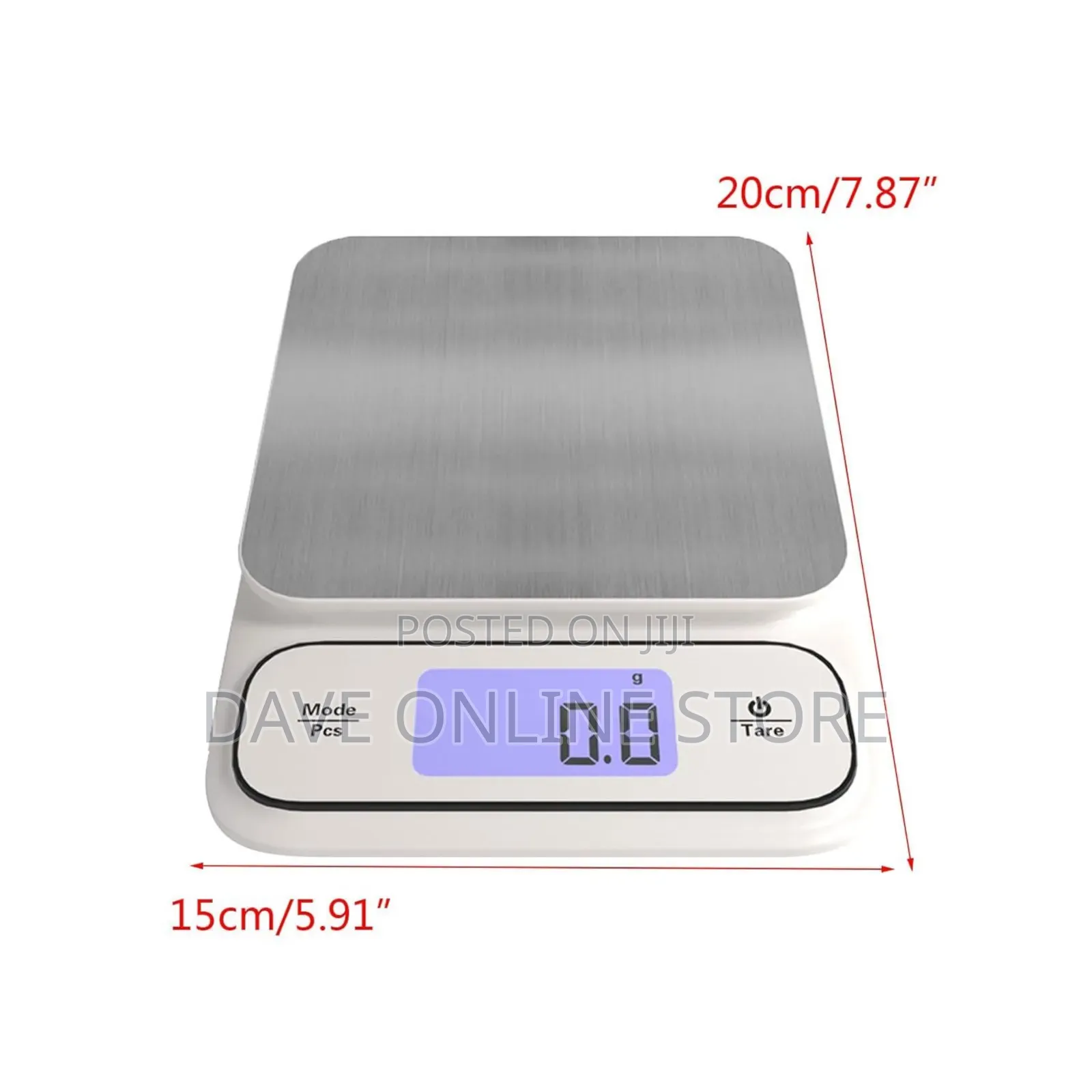 Mini Digital Kitchen Scale Waterproof 5kg 0.1g Battery - 