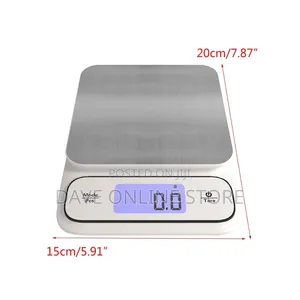 Mini Digital Kitchen Scale Waterproof 5kg 0.1g Battery - 