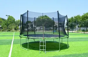 14ft Outdoor Kids Commercial Trampoline WTH Safety Net