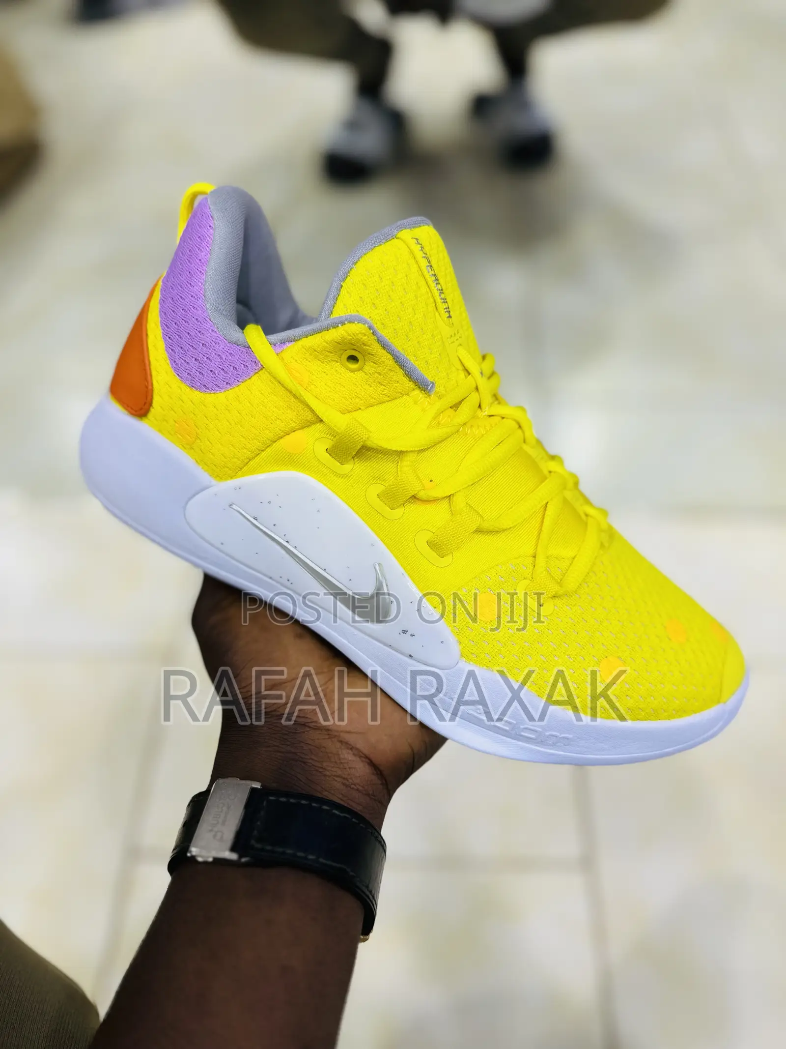 Original Yellow Nike Hyperdunk X Low Basketball Sneaker