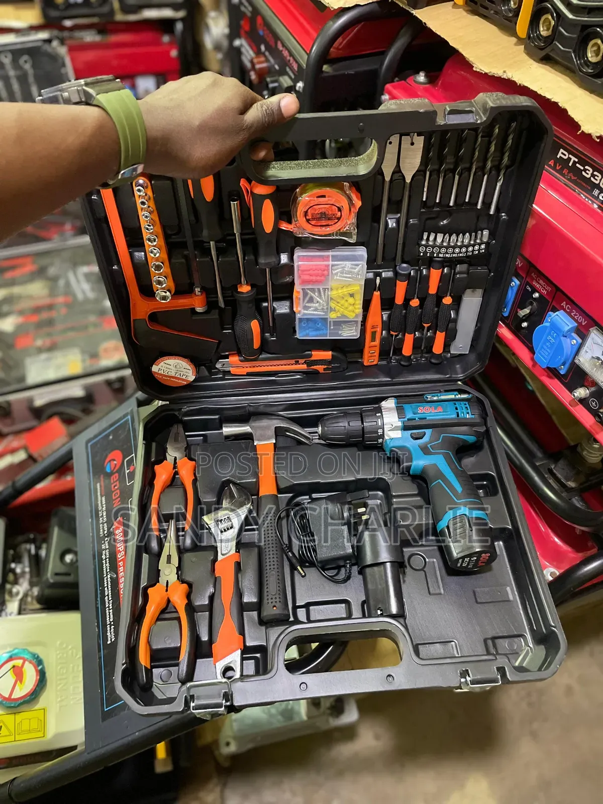 Tool Set With Cordless Drill
