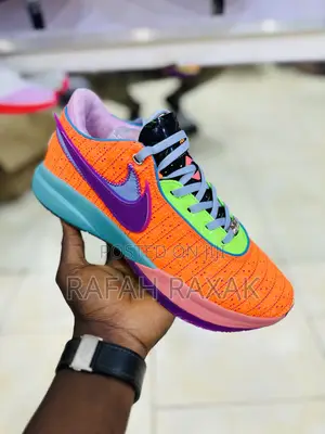 Original Orange Nike Lebron 20 Basketball Sneakers