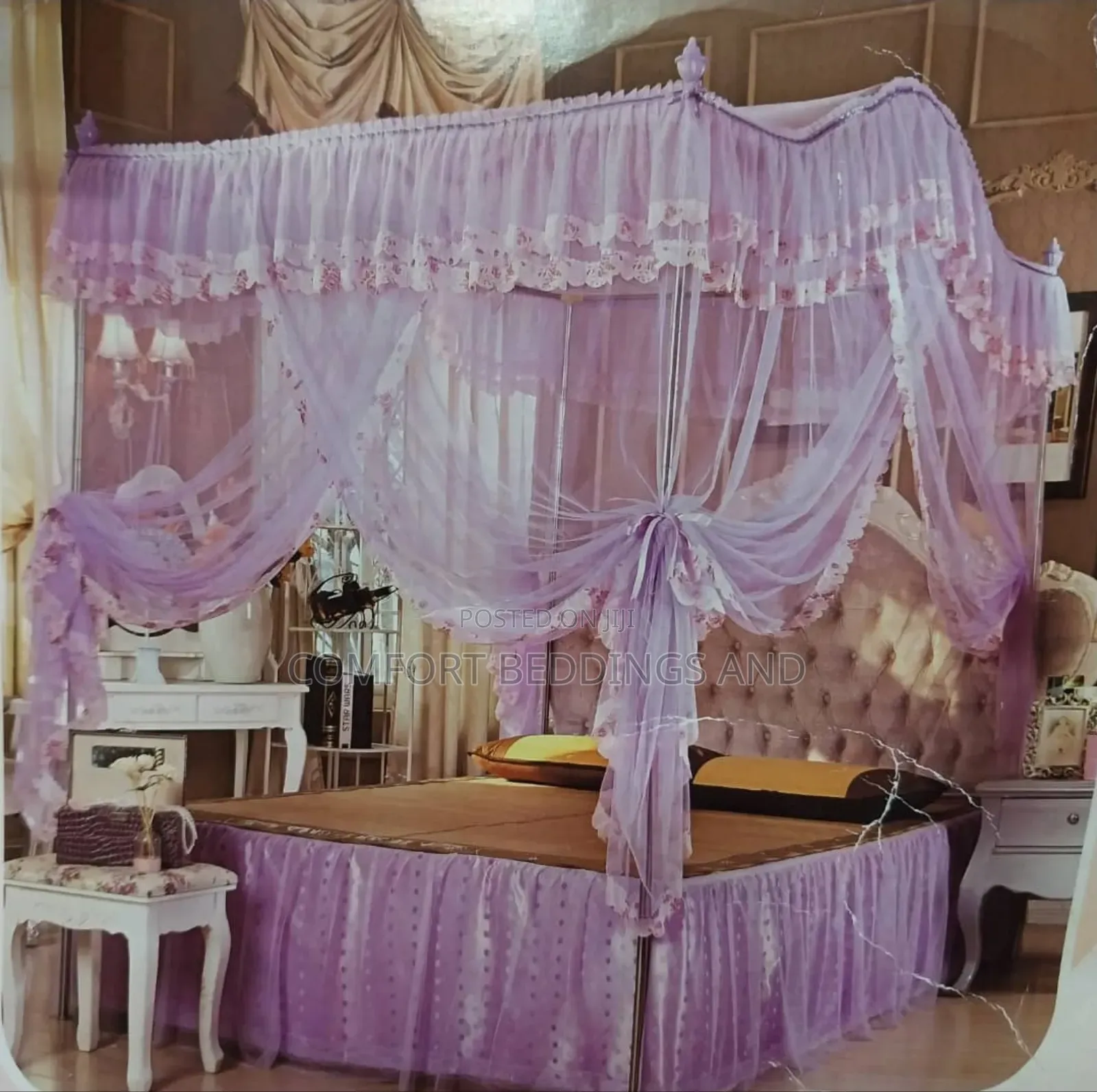 Four Stand Curved Mosquito Net 4*6, 5*6, 6*6