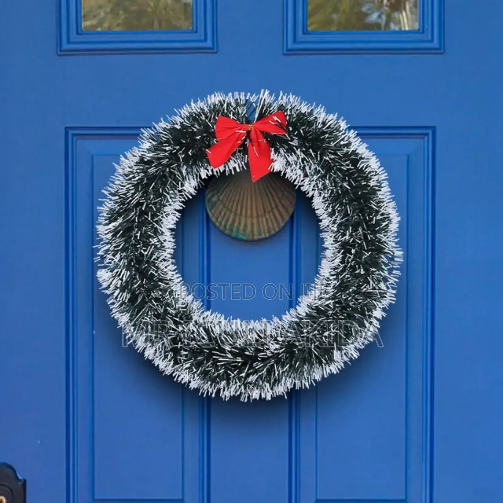 Hanging Christmas Snow White Decoration Wreath