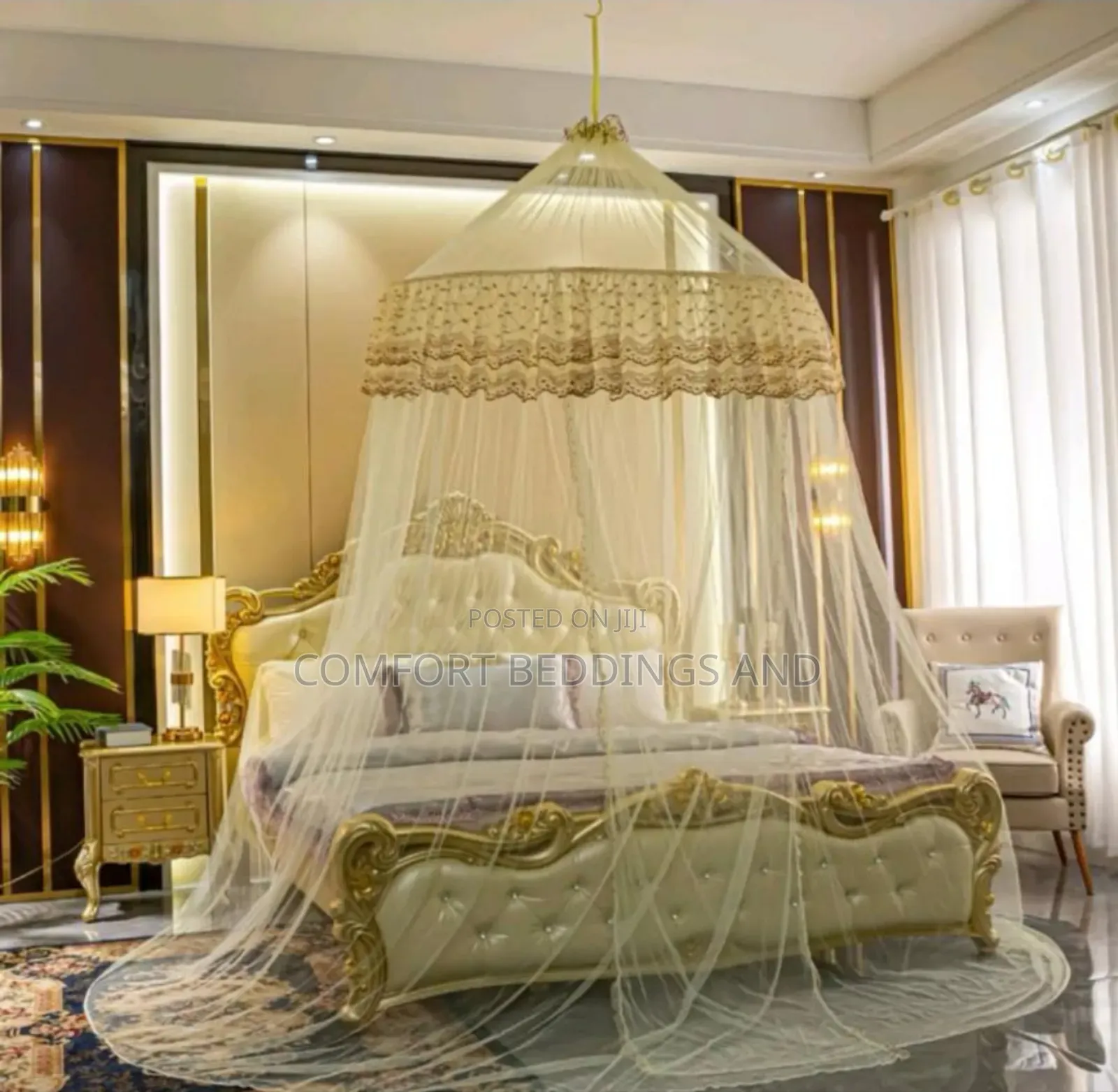 Round Mosquito Net Pink, Purple, White, Cream