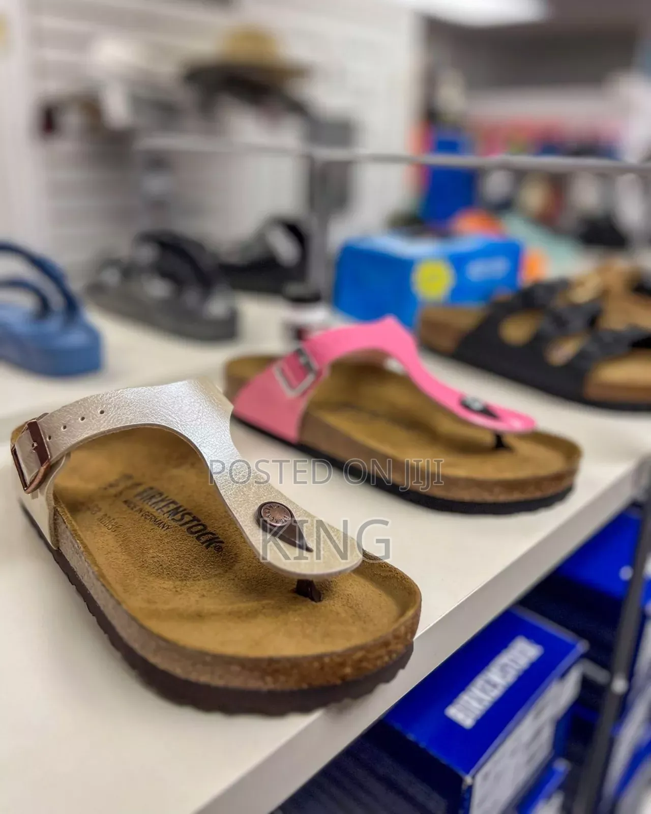 Drift Gizeh Birkenstock Sandals. Natural Leather