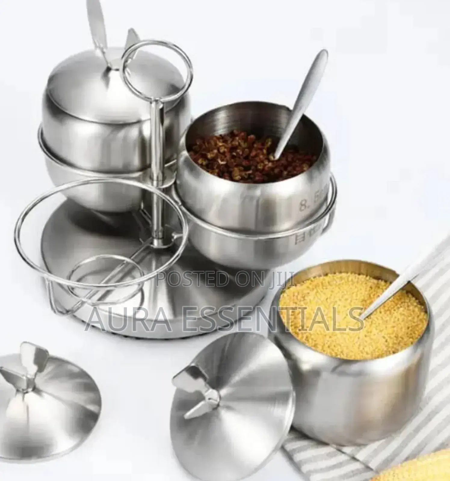 201 Stainless Steel Spice Jar Set