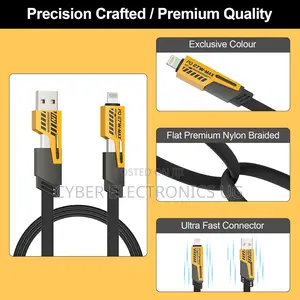 4in1 USB C Charging Cable for Lightning Cable and USB to C