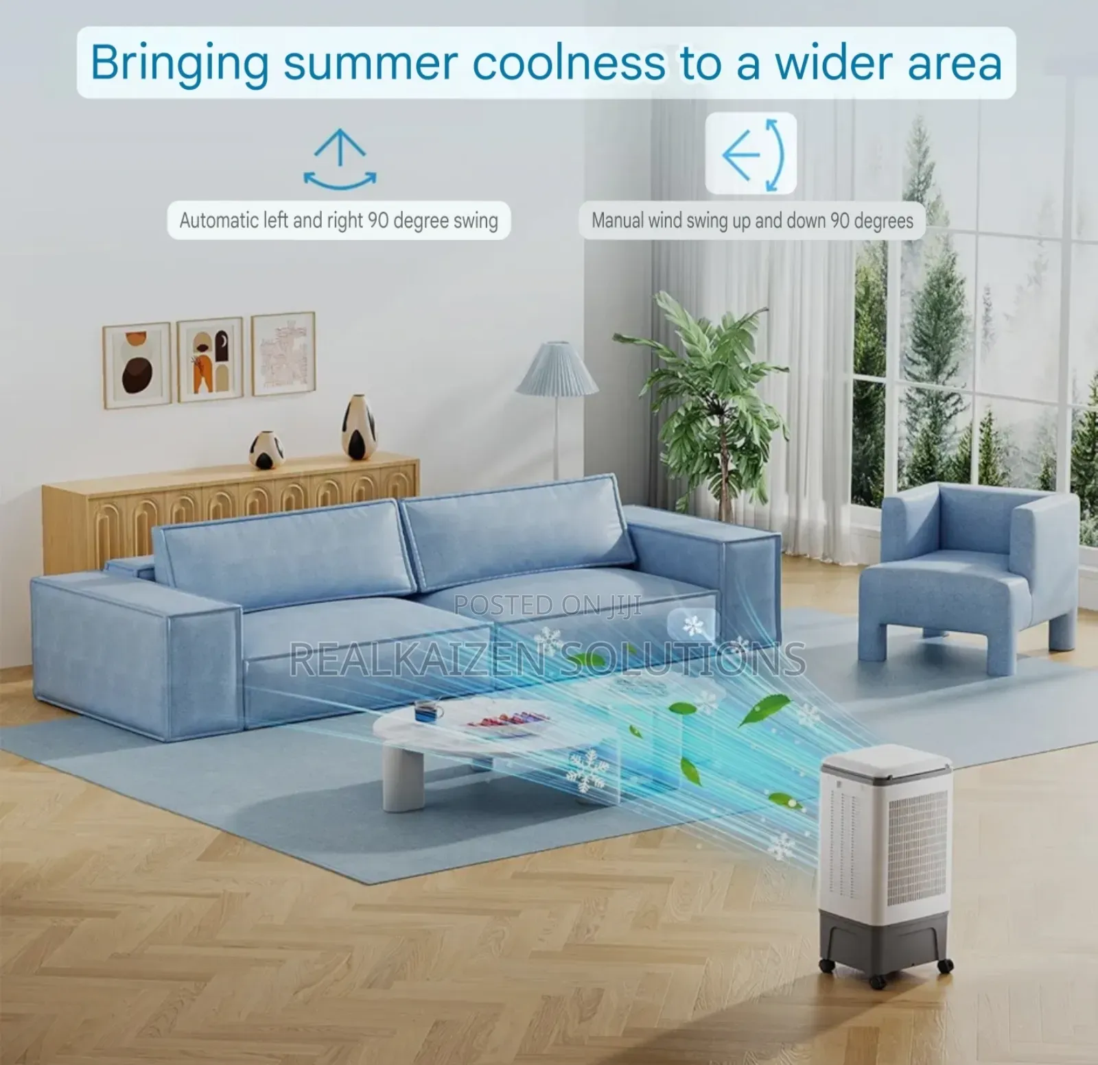 OLSENMARK 20L | 3 Speed | Remote Touch Control| Air Cooler