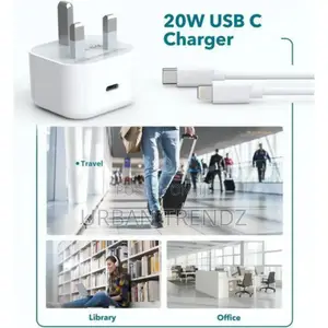 iPhone20w USB-C Fast Charging Power Adapter With Cable-White