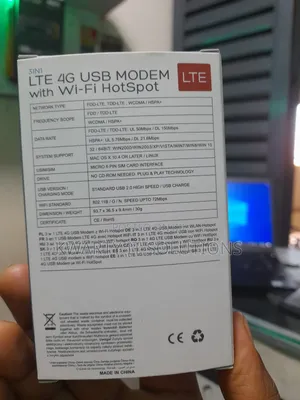 4G Modem With Wifi Hotspot (All Networks)