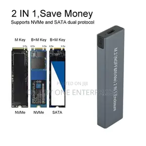 M.2 NVME SSD to USB 3.1 Case Hard Drive Enclosure Dual